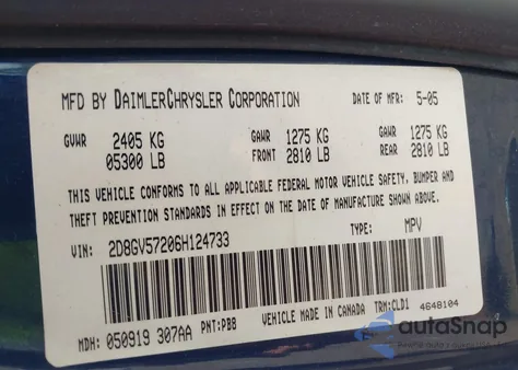 2006 Dodge Magnum Rt from USA, damaged, VIN 2D8GV57206H124733